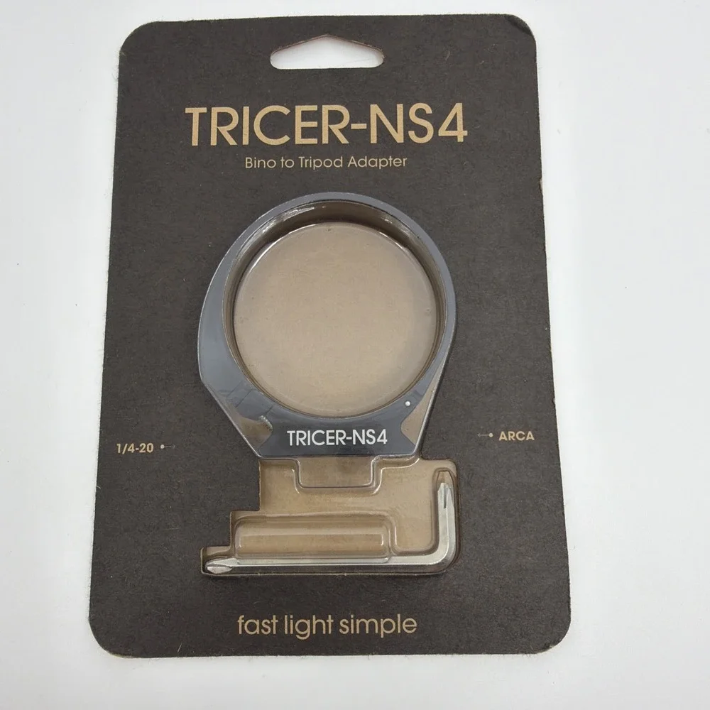 Tricer NS4 Binocular Adapter Bino To Tripod Adaptor ARCA 1/4-20 NEW